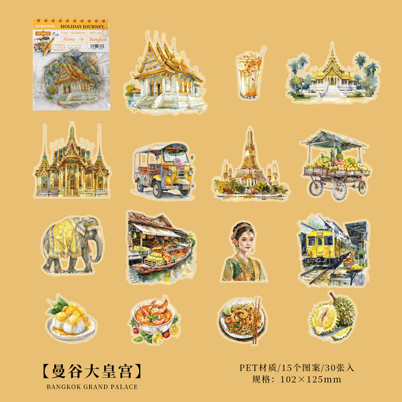STICKERS PET TRAVEL HOLIDAY JOURNEY