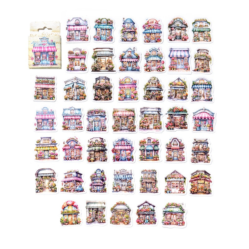 CAJA STICKERS FLOWERS HOUSE