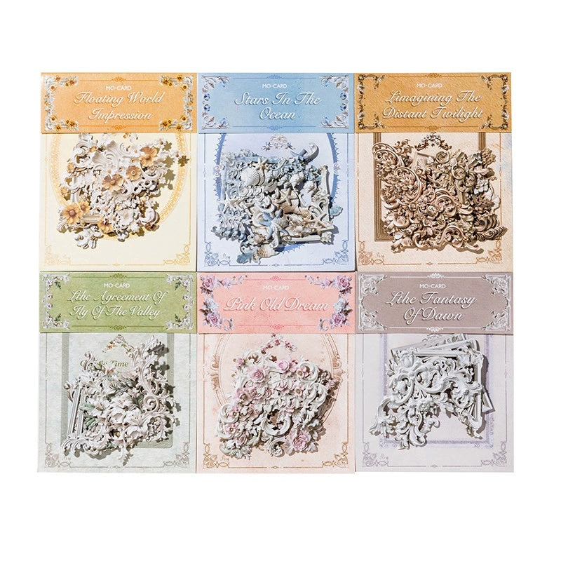 ESQUINEROS VINTAGE CON RELIEVE FLORALES