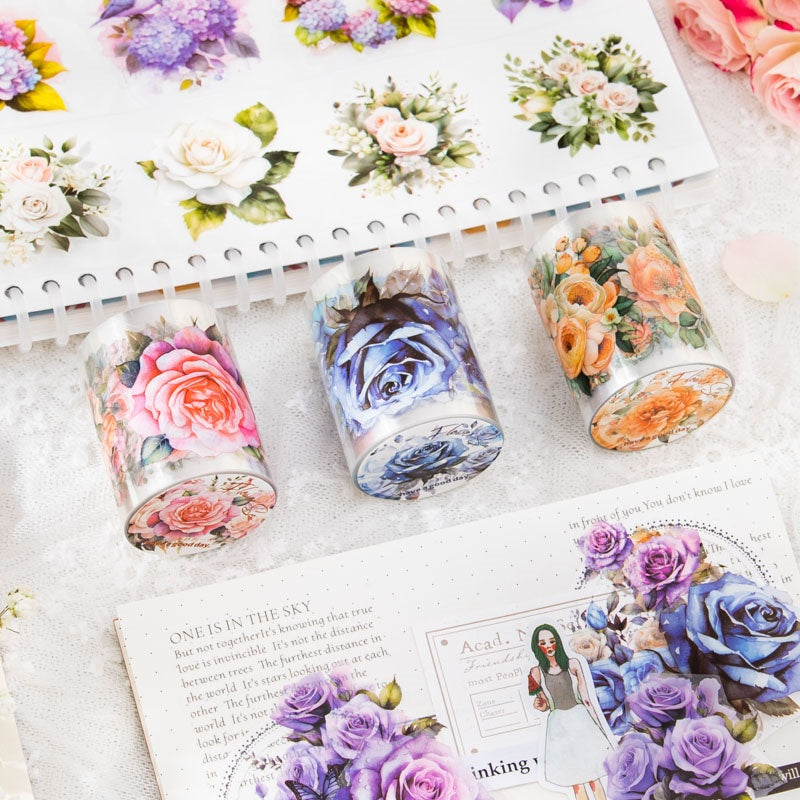 Washi Flores en pet