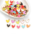 10 dije mini corazon esmaltado