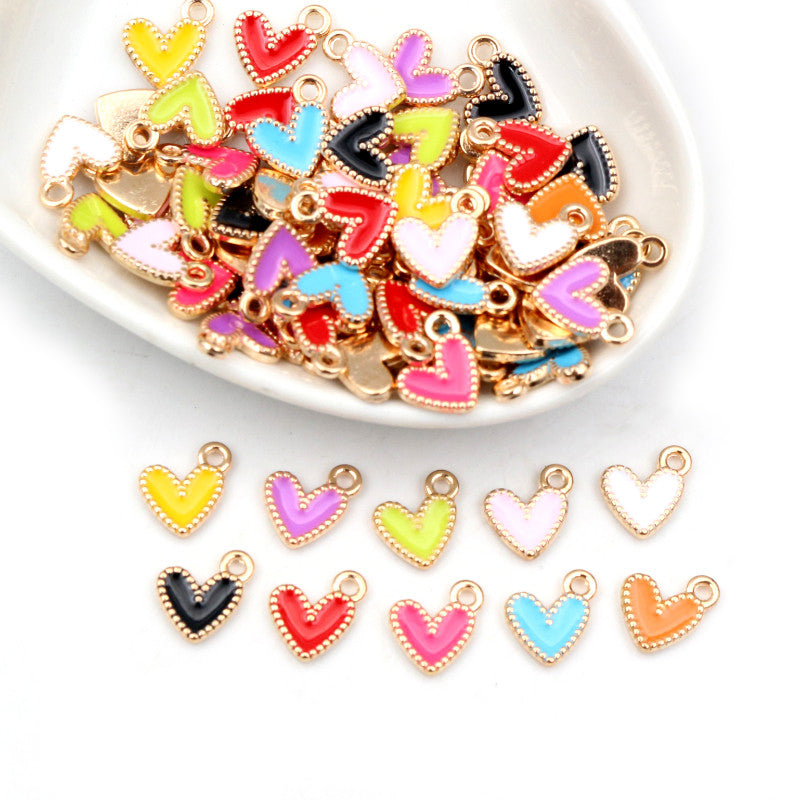 10 dije mini corazon esmaltado