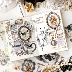 ROLLO WASHI TAPE EN PET COLECCION ROMANTIC Dark Vintage