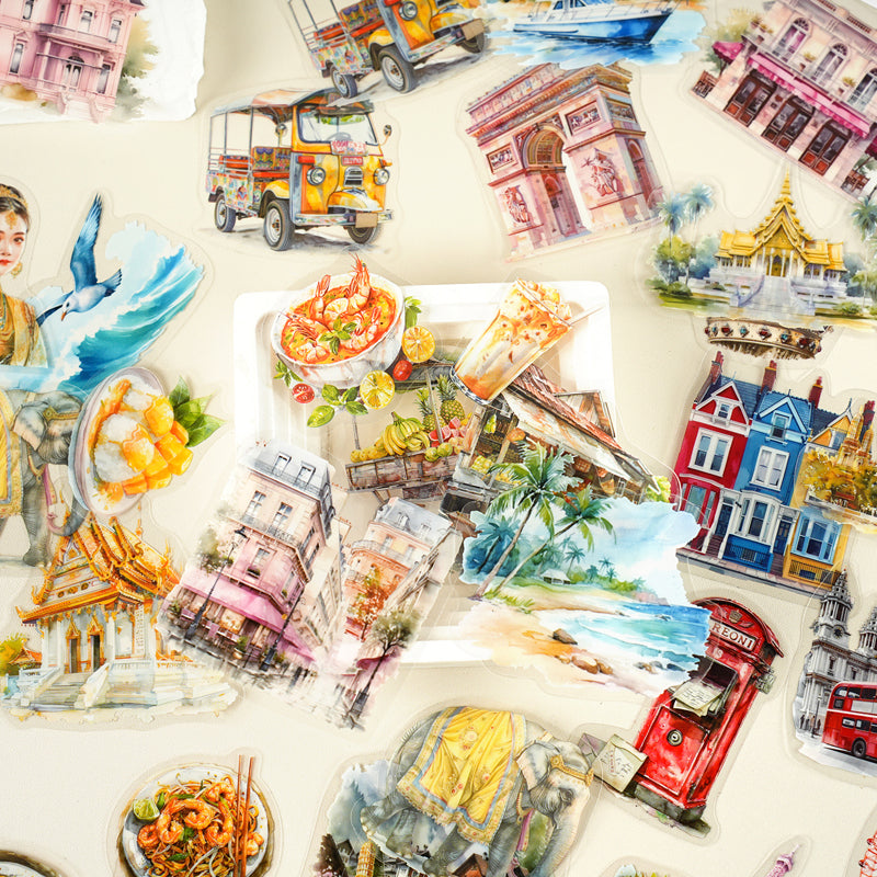 STICKERS PET TRAVEL HOLIDAY JOURNEY