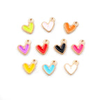 10 dije mini corazon esmaltado