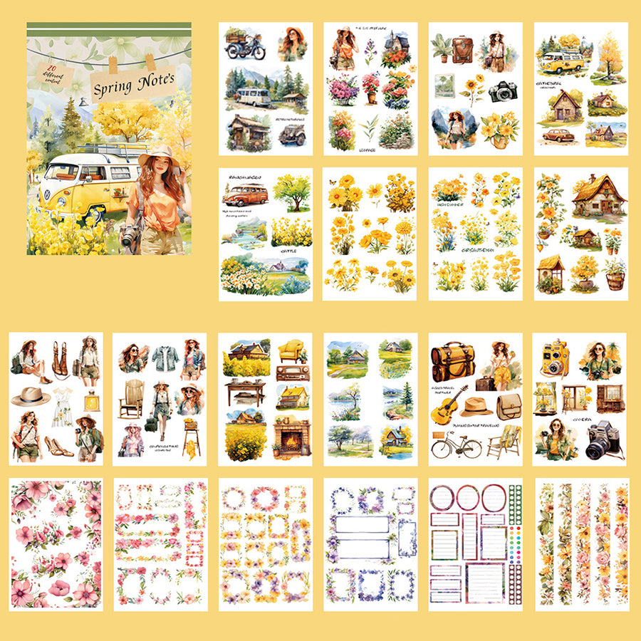 LIBRO DE STICKER SPRING NOTES