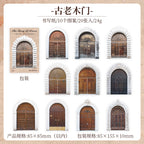 CONJUNTO DE PUERTAS EN CARTULINA, CON CALADOS
