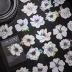 STICKERS FLORES BLANCAS COLECCION FLORESCENCE
