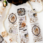 ROLLO WASHI TAPE EN PET COLECCION ROMANTIC Dark Vintage