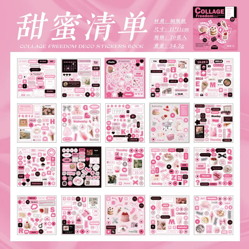 LIBRO STICKERS COLECCION COLLAGE FREEDOM