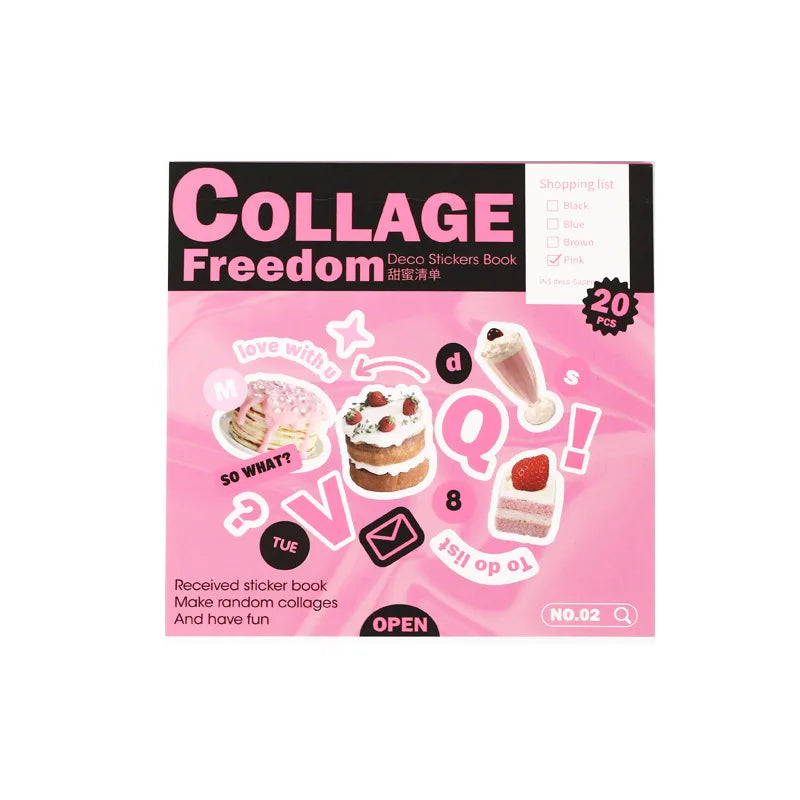 LIBRO STICKERS COLECCION COLLAGE FREEDOM