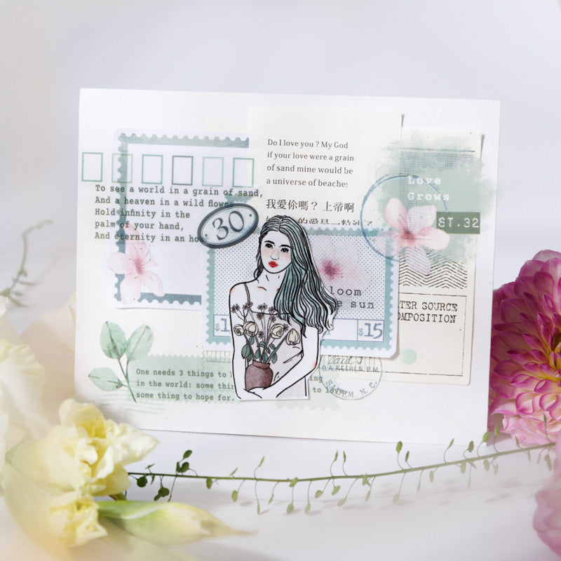 LIBRO STICKERS COLECCION LOVE GROWS DOS MATERIALES