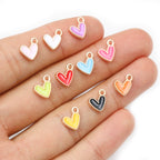 10 dije mini corazon esmaltado