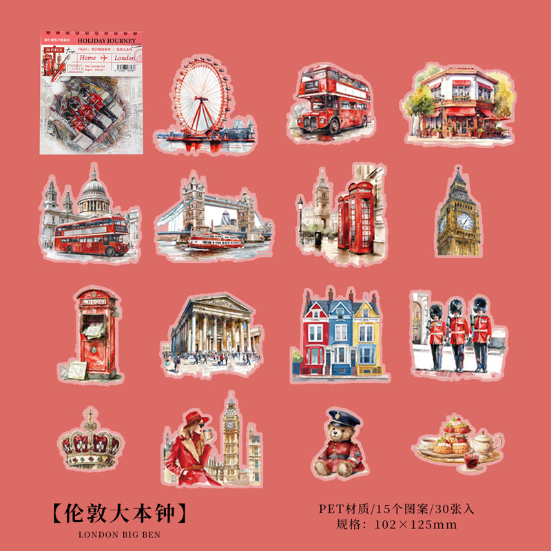 STICKERS PET TRAVEL HOLIDAY JOURNEY