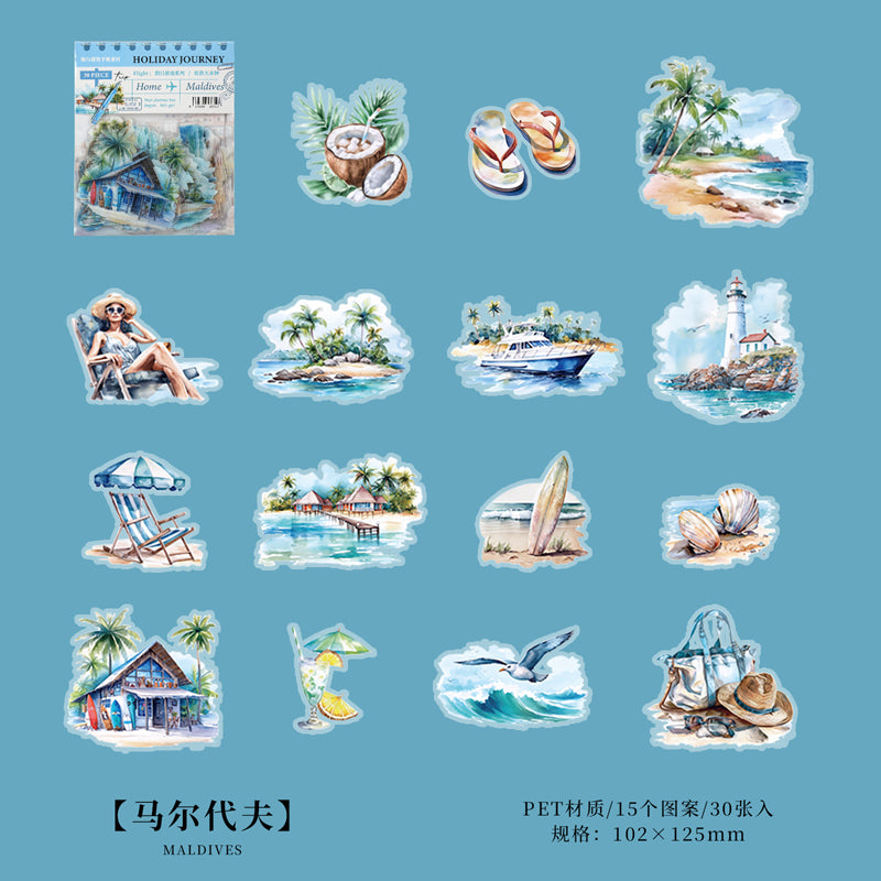 STICKERS PET TRAVEL HOLIDAY JOURNEY
