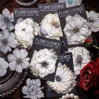 STICKERS FLORES BLANCAS COLECCION FLORESCENCE