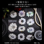 STICKERS FLORES BLANCAS COLECCION FLORESCENCE