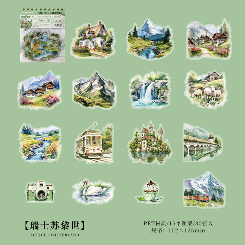 STICKERS PET TRAVEL HOLIDAY JOURNEY