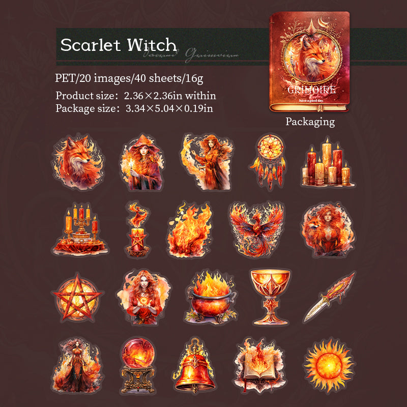 GRIMOIRE STICKERS PET