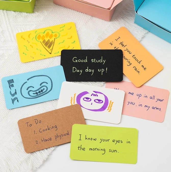 Caja 100 tarjetas para tags
