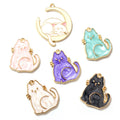 10 DIJE ESMALTADO GATO