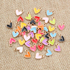 10 dije mini corazon esmaltado
