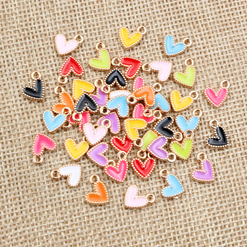 10 dije mini corazon esmaltado