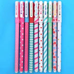 Set 10 Lapiceras En Estuche Rígido Modelo Rosa