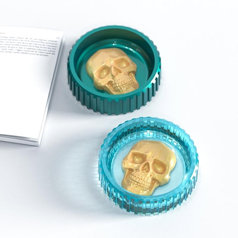 Molde silicona cenicero calavera - 30057