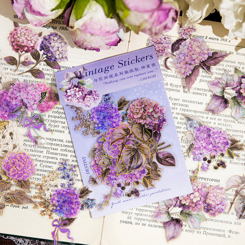 PET Plant Flowers Stickers