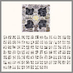 CAJA DE 100 PLANCHAS DE STICKERS BLACK