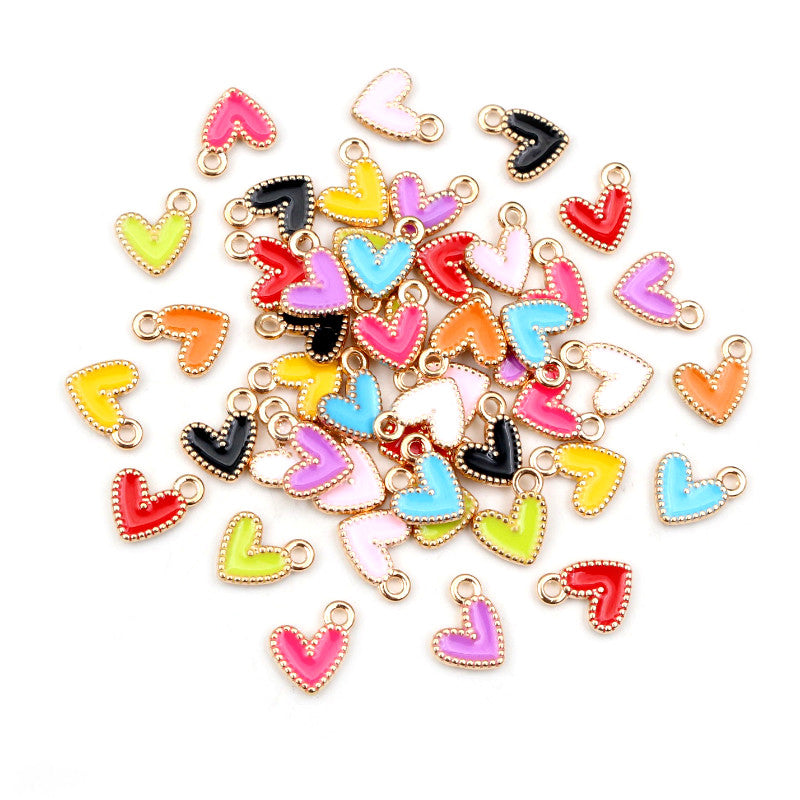 10 dije mini corazon esmaltado