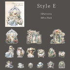 Pack de Stickers PET "Alice in The Garden"