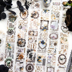 ROLLO WASHI TAPE EN PET COLECCION ROMANTIC Dark Vintage