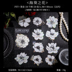 STICKERS FLORES BLANCAS COLECCION FLORESCENCE
