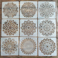 Set estencil 9pcs/set 30cm