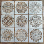 Set estencil 9pcs/set 30cm