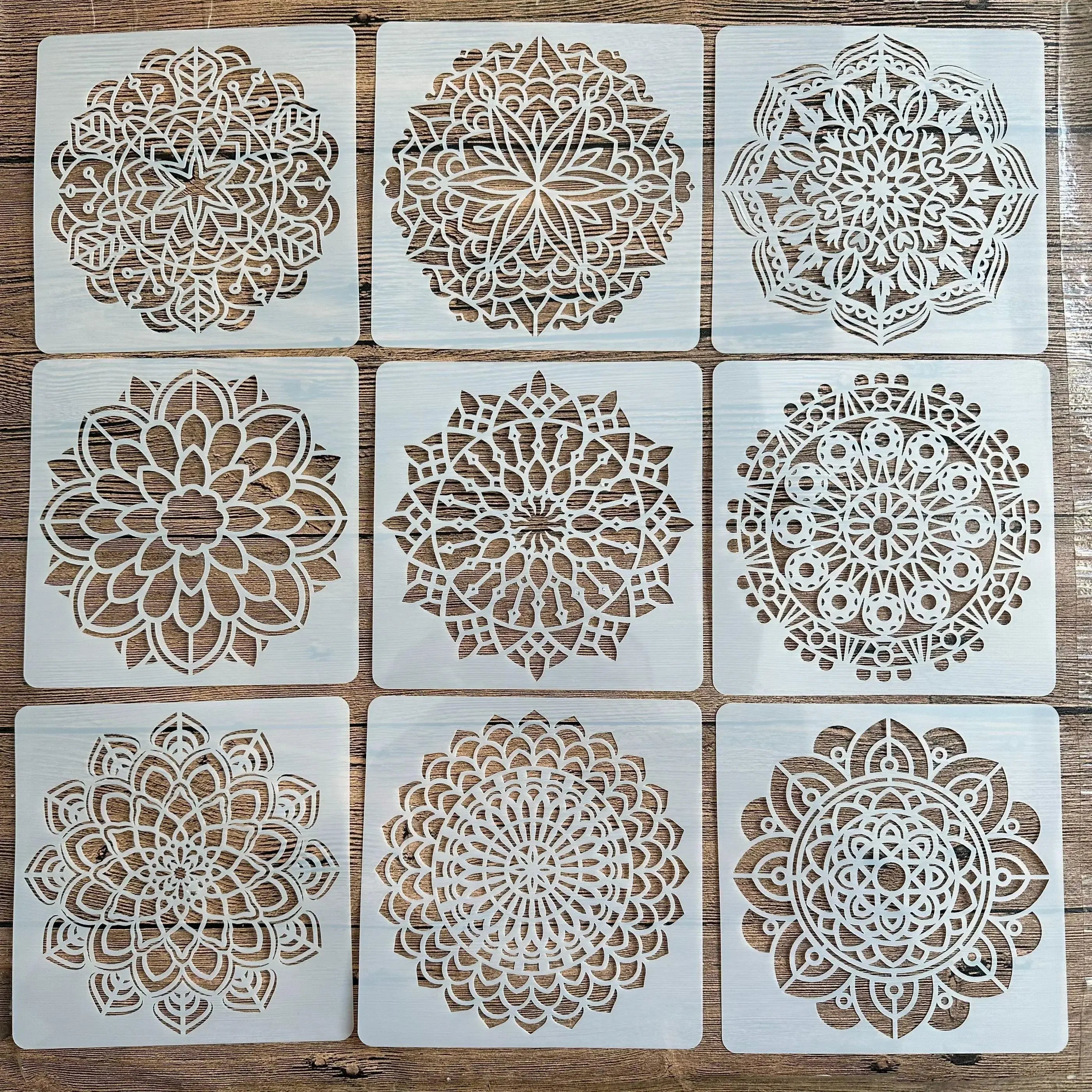 Set estencil 9pcs/set 30cm