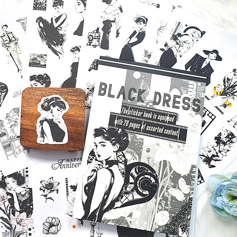 LIBRO DE STICKER BLACK DRESS