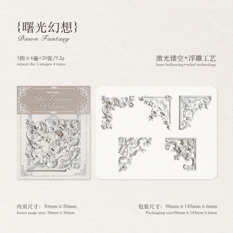 ESQUINEROS VINTAGE CON RELIEVE FLORALES