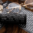 PLANCHA STICKER PALABRAS Y FRASES A LOVE LETTER