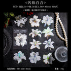STICKERS FLORES BLANCAS COLECCION FLORESCENCE