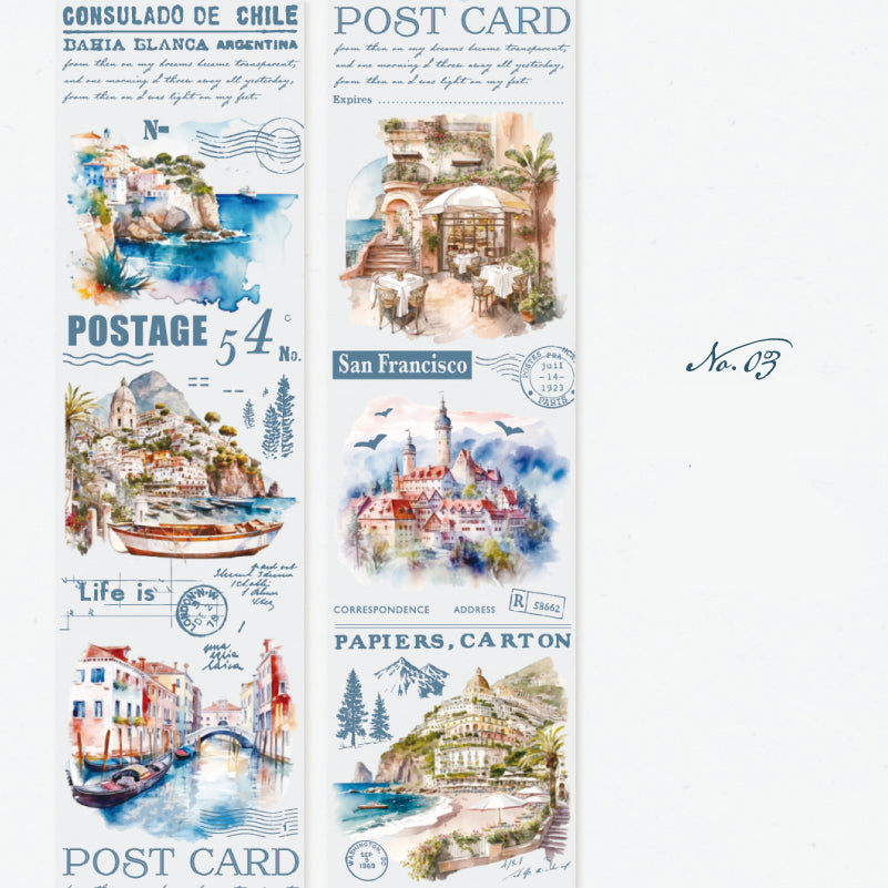 WASHI TAPE EN PET River of Years Series Vintage