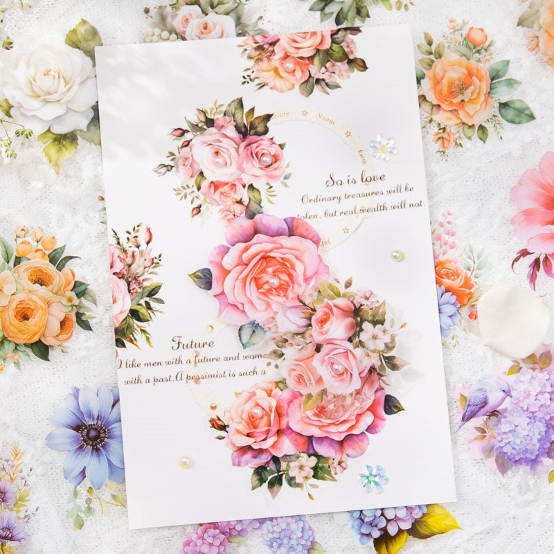 Washi Flores en pet