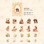 STICKERS COLECCION  Serie Chicas & Flores en PET