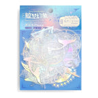 STICKERS HOLOGRAFICO PET DORADO PLATEADO