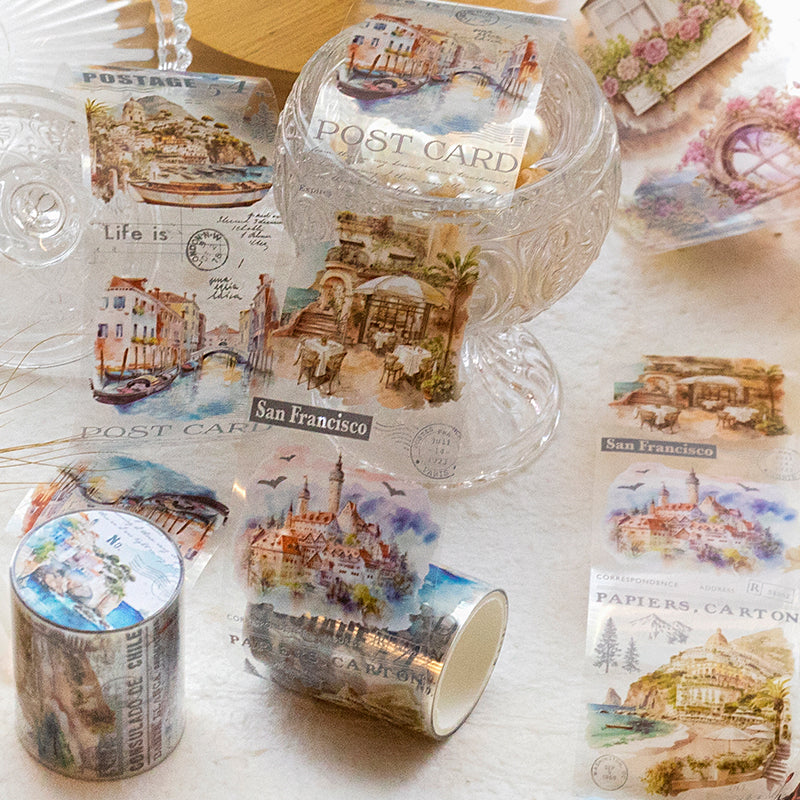 WASHI TAPE EN PET River of Years Series Vintage