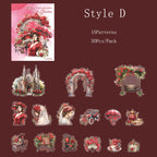 Pack de Stickers PET "Alice in The Garden"