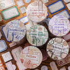 Rollo de stickers vintage (55 mm x 2 m)