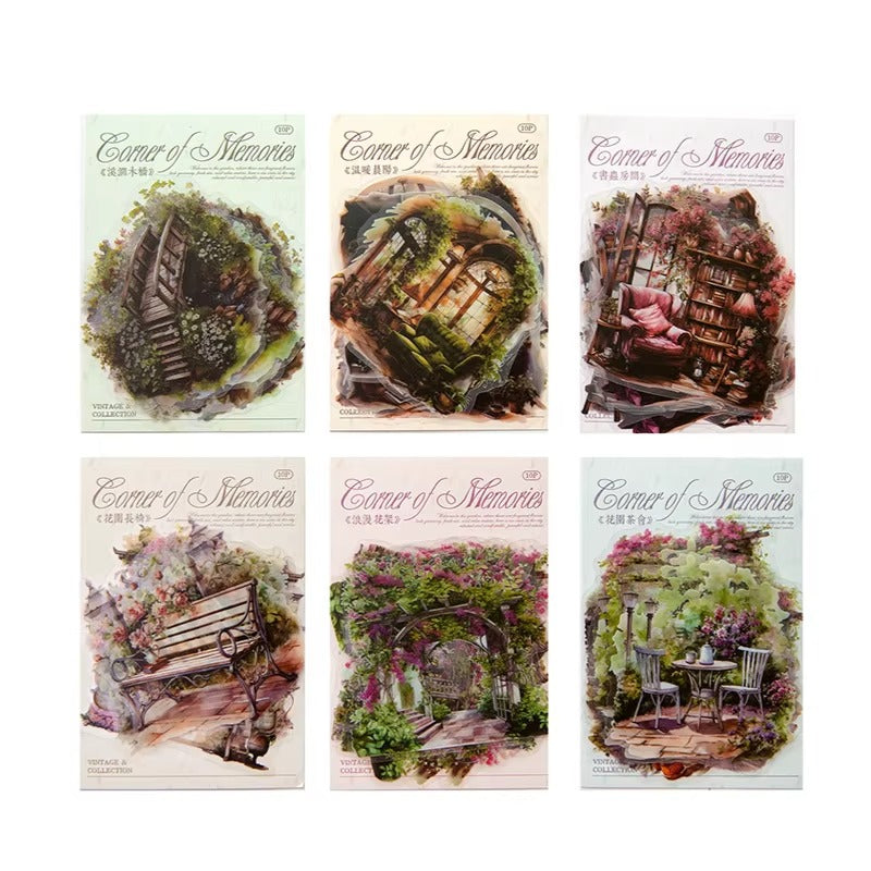 Stickers PET Corner of Memories (10 piezas)